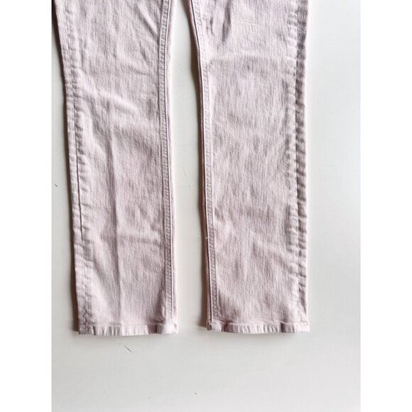MOTHER The Dazzler Hover Pale Peach Pink High Rise Skinny Jeans, Size 27 - Picture 8 of 16